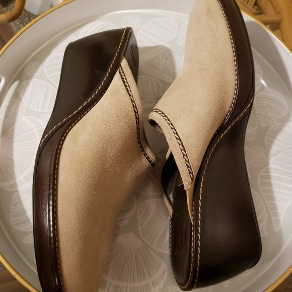 Cole Haan Wedge Suede Mules , Size 11 B. - Picture 7 of 8